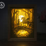 Unicorn Paper Cutting SVG