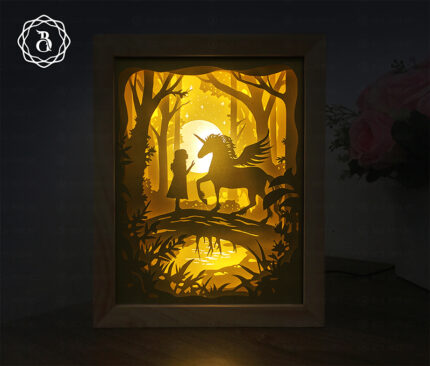 Maria Jesus Light Box Template, Paper Cutting Template, 3D Shadow Box Art,  Light Box SVG Files 8x10in - Bích Artist