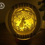 Little Girl In The Flower Garden Sphere Pop-up - Globe Popup - Paper Cutting Template - SVG files - Pop-up Card 3D (18x18cm)