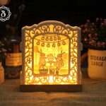 Easter Egg Popup Card 3D SVG - Super Cute Easter Bunny Couple SVG Files - Easter Bunny Eggs Paper Cut Template (18x17cm)