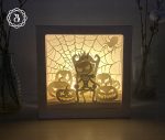 Jack Skellington SVG Cricut Files, Nightmare Before Christmas Shadowbox, Happy Halloween Template Files